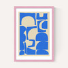 Modern Abstract Shapes in Blue