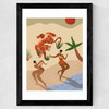Dancing with Tigers Wide Black Frame