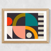 Geometric on Oak II Wide Oak Frame