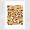 Yellow Wildflowers Wide White Frame