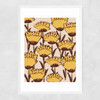 Yellow Wildflowers Narrow White Frame
