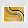 Mid-Century Curve Unframed Print