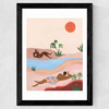 Beach Please Wide Black Frame