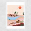 Beach Please Unframed Print