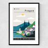 Prague Narrow Black Frame