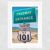 California 101 III Wide White Frame