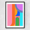 Shapes and Colors No. 7 Narrow Black Frame