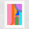 Shapes and Colors No. 7 Wide White Frame
