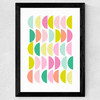 Bright Pastels Wide Black Frame