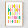 Bright Pastels Narrow Oak Frame