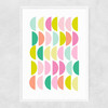 Bright Pastels Narrow White Frame