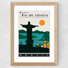 Rio de Janeiro Wide Oak Frame