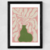 Modern Plant III Wide Black Frame