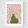 Modern Plant III Medium White Frame