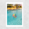 Palm Springs Pool Day Unframed Print