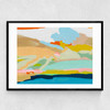 Sea Hills Summer Sun Narrow Black Frame