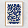 One Hundred Leaved Plant VII Narrow Oak Frame
