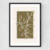 Framed Botany III Narrow Black Frame
