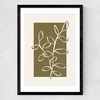 Framed Botany III Medium Black Frame