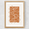 Framed Botany II Wide Oak Frame