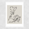 Magnolia Bloom Narrow White Frame