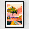 Sundown With Tree