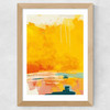 Paysage Jaune Wide Oak Frame