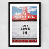 Let Love In by Bethany Young Medium Black Frame