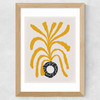 Modern Vase V Wide Oak Frame