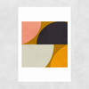 Shapes Half Circle Unframed Print