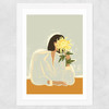 The Chrysanthemum by Arty Guava Wide White Frame