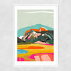 Wanderlust Abstract Narrow White Frame