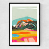 Wanderlust Abstract Narrow Black Frame