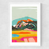 Wanderlust Abstract Medium White Frame