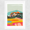 Wanderlust Abstract Wide White Frame