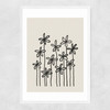 A Field Of Flowers Narrow White Frame