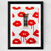 Pucker Up Wide Black Frame