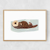 Otter Baby Narrow Oak Frame
