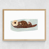 Otter Baby Medium Oak Frame