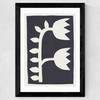Black Tulips II Wide Black Frame