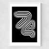 74 Medium White Frame