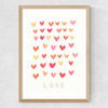 Love Heart Medium Oak Frame