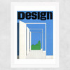 Blue Sky, 1968, Design Magazine Wide White Frame