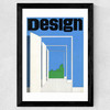 Blue Sky, 1968, Design Magazine Wide Black Frame