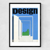 Blue Sky, 1968, Design Magazine Narrow Black Frame