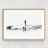 On the Beach Medium Oak Frame