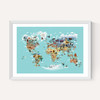 World Map of Animals
