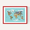 World Map of Animals