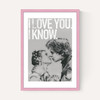 Han and Leia Kiss Black and White