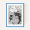 Han and Leia Kiss Black and White